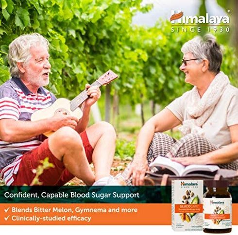 Himalaya GlucoCare with Bitter Melon and Gymnema for Blood Sugar Support, 90 Capsules, 626 mg, 45 Day Supply